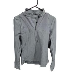 Gray Fitted Half-Zip Running Jacket - Under Armour - S